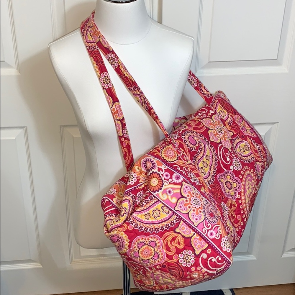 Vera Bradley quilted duffel bag